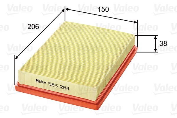 VALEO 585284 Motor Hava Filtresi - MAZDA DEMIO (DW) uyumlu