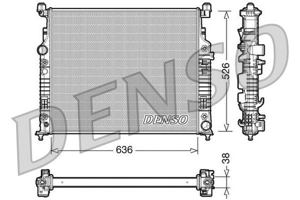 DENSO DRM17006 Soğutma Sistemi Su Soğutucu & Parçaları - MERCEDES-BENZ G-SERISI (W461) uyumlu