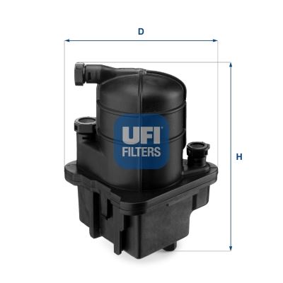 UFI 24.088.00 Yakıt Sistemi Yakıt Filtresi - RENAULT MODUS / GRAND MODUS (F/JP0_) uyumlu