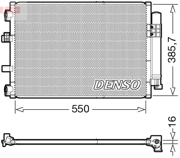 DENSO DCN10043 İklimlendirme Sistemi Klima Radyatörü - FORD FOCUS III Sedan uyumlu