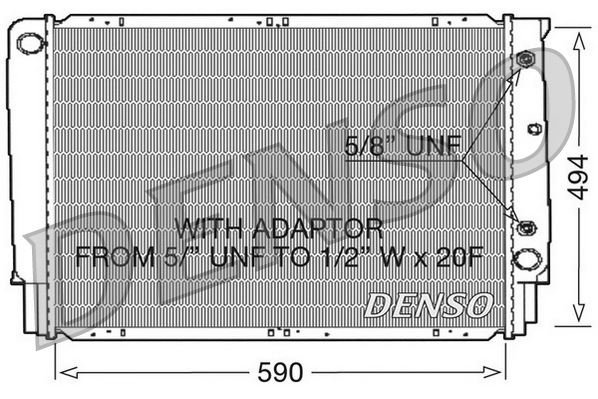DENSO DRM33054 Soğutma Sistemi Su Soğutucu & Parçaları - VOLVO 740 Kombi (745) uyumlu