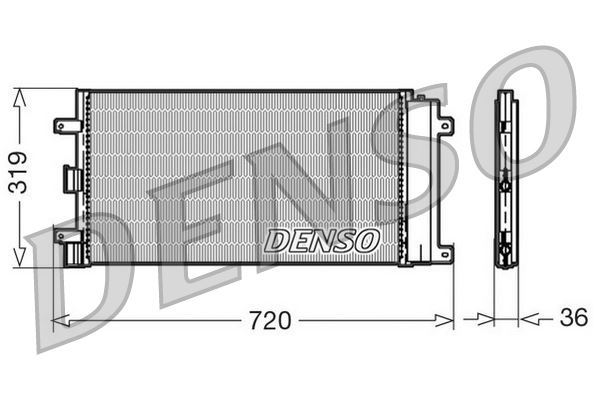 DENSO DCN09042 İklimlendirme Sistemi Klima Radyatörü - FIAT TIPO (160_) uyumlu