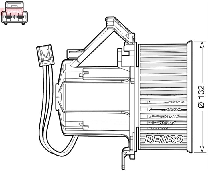 DENSO DEA02008 İklimlendirme Sistemi Fan Parçaları - AUDI Q5 (8RB) uyumlu