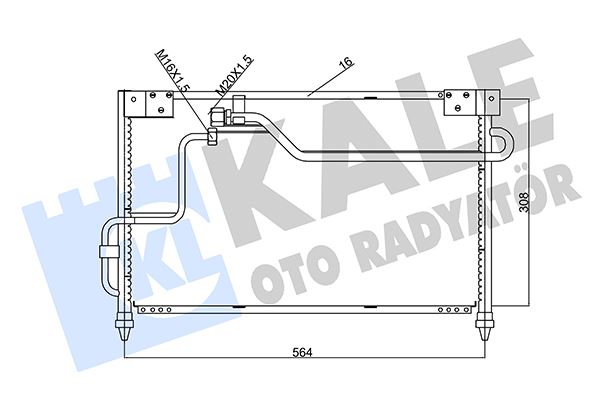 KALE OTO RADYATÖR 387200 Diğer Diğer Donanım & Parçalar - MAZDA MX-6 (GE) uyumlu
