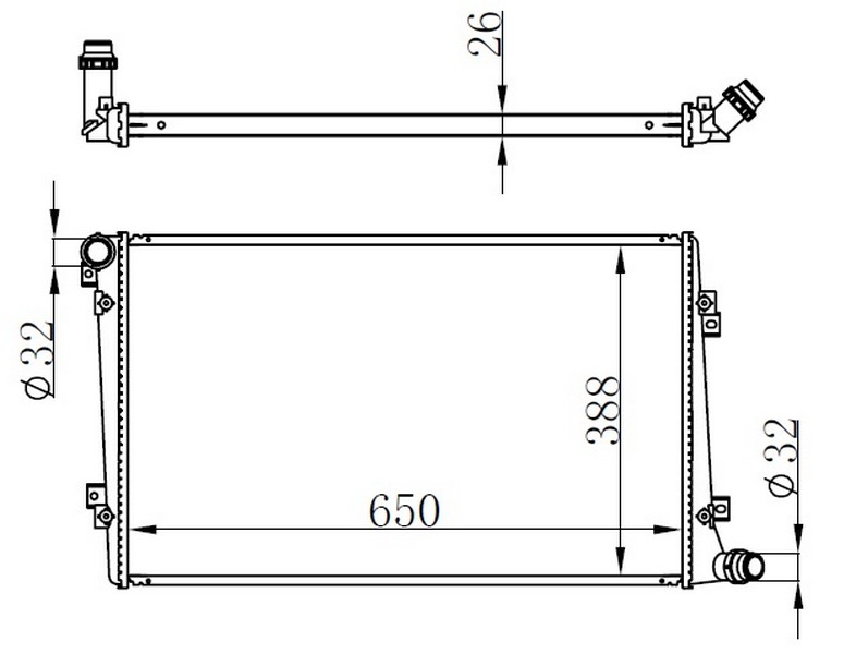 Su Radyatörü - BAU062026 Ürün Görseli