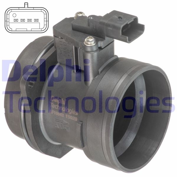 DELPHI AF10643-12B1 Motor Hava Kütle Ölçer (MAF Sensörü) - CITROËN C4 II (NC_) uyumlu