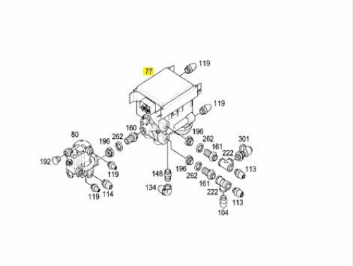 Aks modülatörü - MERCEDES ORIJINAL - A0004292624 Ürün Görseli