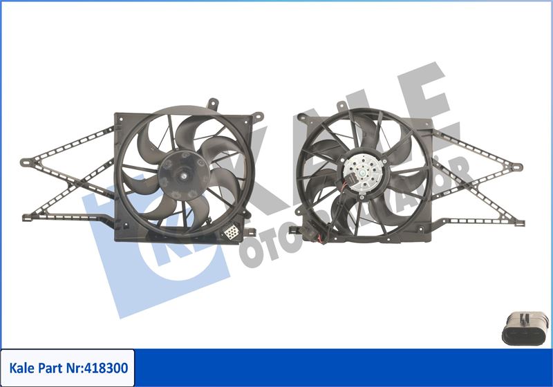 KALE OTO RADYATÖR 418300 Soğutma Sistemi Fan - OPEL ASTRA G Station wagon (T98) uyumlu