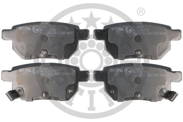 OPTIMAL BP-12377 Fren Sistemleri Fren Balatası - TOYOTA URBAN CRUISER (_P1_) uyumlu