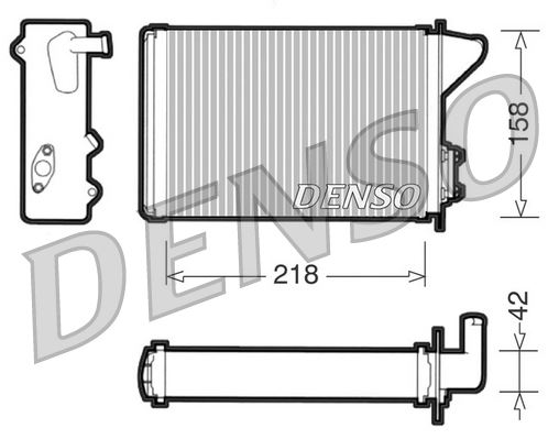 DENSO DRR09040 İklimlendirme Sistemi İç Mekan Isı Değiştirici - FIAT UNO (146_, 158_) uyumlu