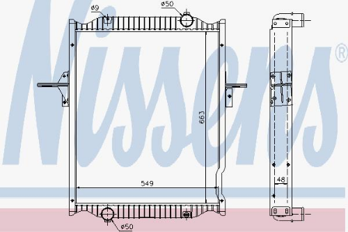 NISSENS 63781A Soğutma Sistemi Su Soğutucu & Parçaları - RENAULT TRUCKS MIDLUM uyumlu