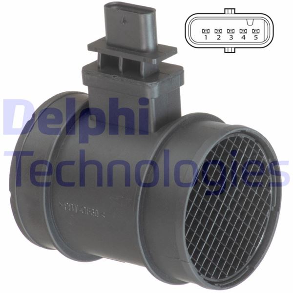 DELPHI AF10637-12B1 Motor Hava Kütle Ölçer (MAF Sensörü) - OPEL MERIVA A MPV (X03) uyumlu