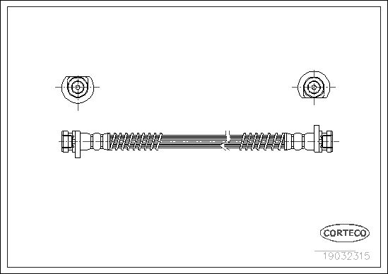 CORTECO 19032315 Fren Sistemleri Fren Hortumları - LAND ROVER RANGE ROVER II (P38A) uyumlu