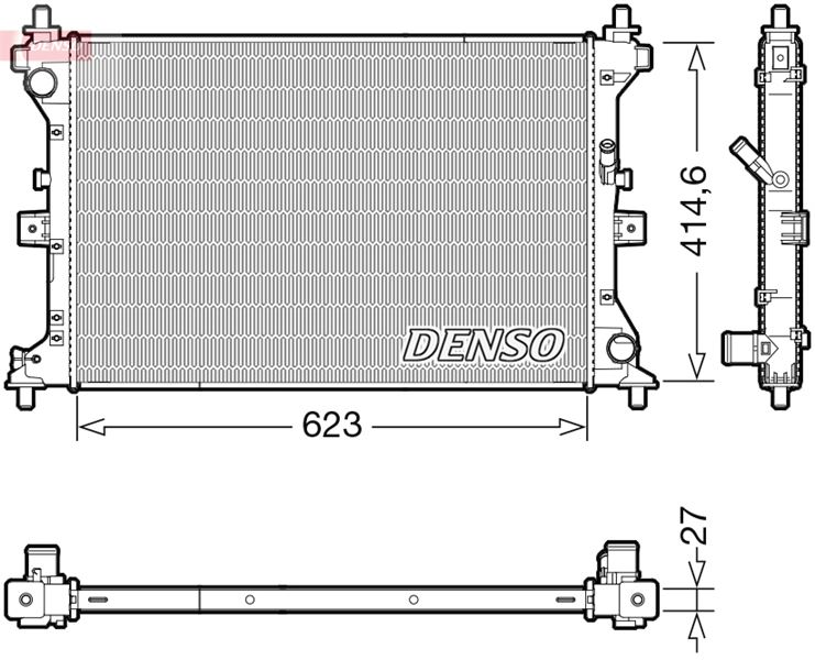 DENSO DRM47039 Soğutma Sistemi Su Soğutucu & Parçaları - SUZUKI SX4 S-CROSS (JY) uyumlu