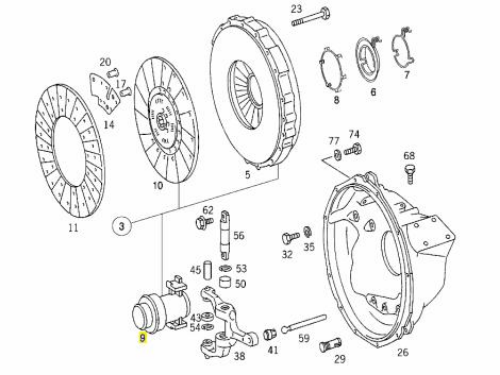 Debriyaj Rulmanı - MERCEDES ORIJINAL - A0012506215 Ürün Görseli