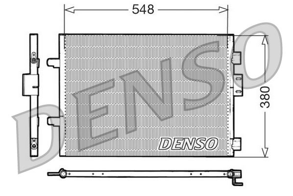 DENSO DCN23007 İklimlendirme Sistemi Klima Radyatörü - RENAULT CLIO II (BB_, CB_) uyumlu