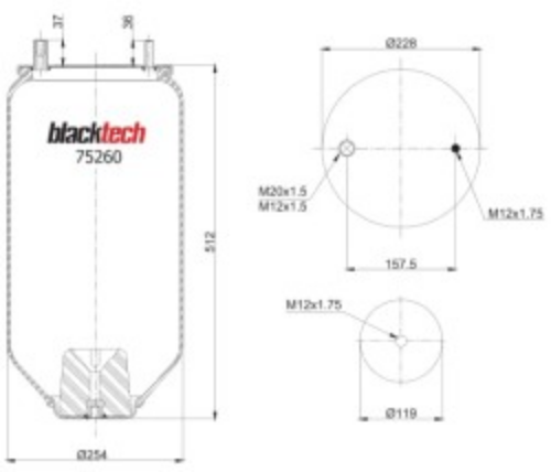 Vibracoustic RML752605 Süspansiyon Sistemi Süspansiyon Körüğü