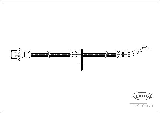 CORTECO 19035075 Fren Sistemleri Fren Hortumları - DAIHATSU ROCKY Hard Top (F7, F8) uyumlu