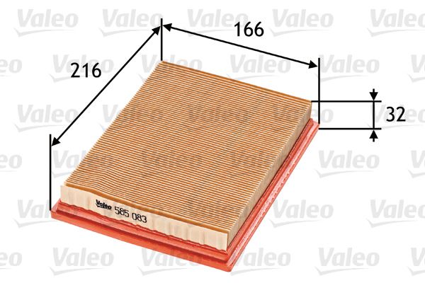 VALEO 585083 Motor Hava Filtresi - MINI MINI (R50, R53) uyumlu