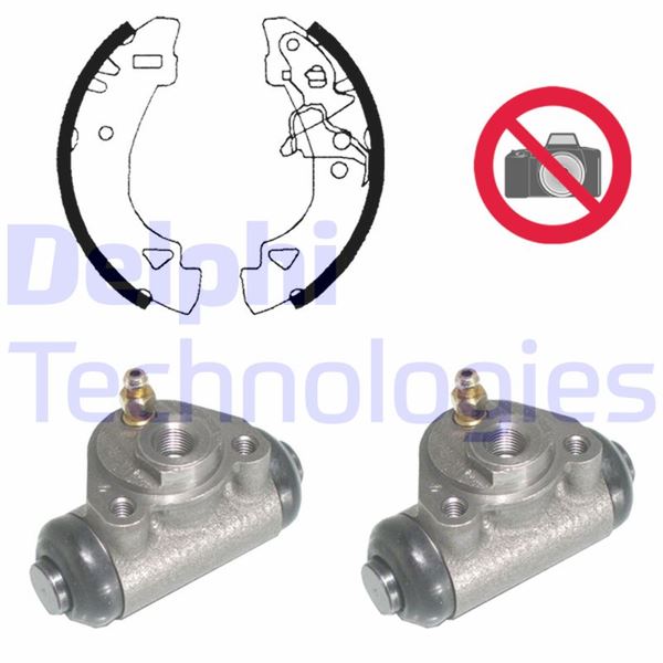 DELPHI KP956 Fren Sistemleri Fren Pabucu - FIAT PANDA (141_) uyumlu