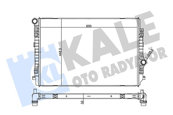KALE OTO RADYATÖR 355535 Soğutma Sistemi Su Soğutucu & Parçaları - SEAT LEON ST (5F8) uyumlu