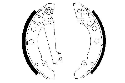 BOSCH 0 986 487 002 Fren Sistemleri Fren Pabucu - AUDI 80 B1 Sedan (80, 82) uyumlu