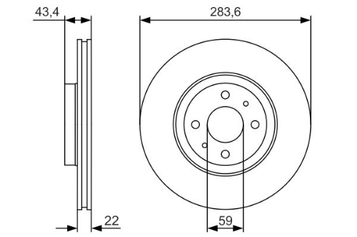 BOSCH 0 986 479 S01 Fren Sistemleri Fren Diski - ALFA ROMEO 155 (167_) uyumlu