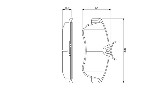BOSCH 0 986 461 147 Fren Sistemleri Fren Balatası - NISSAN PRIMERA (P10) uyumlu