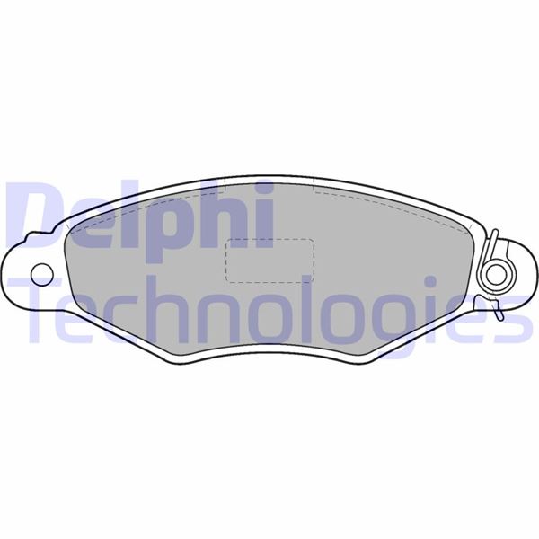 DELPHI LP1519 Fren Sistemleri Fren Balatası - PEUGEOT 306 Hatchback (7A, 7C, N3, N5) uyumlu