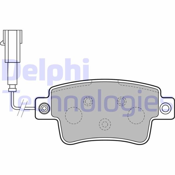 DELPHI LP2231 Fren Sistemleri Fren Balatası - FIAT PUNTO EVO (199_) uyumlu