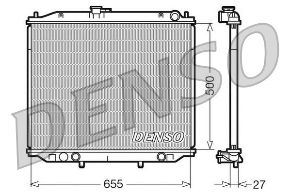 DENSO DRM46020 Soğutma Sistemi Su Soğutucu & Parçaları - NISSAN TERRANO II (R20) uyumlu