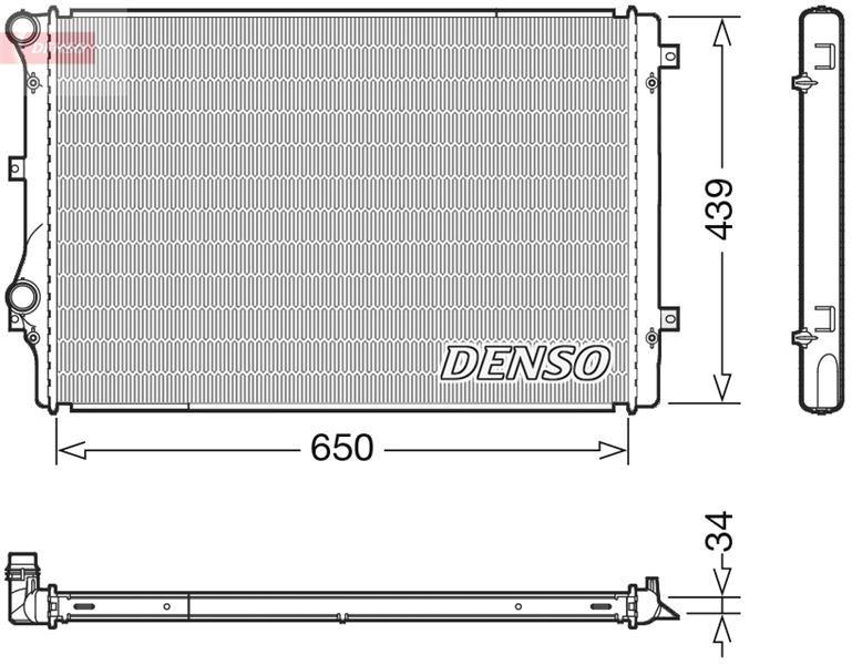 DENSO DRM32041 Soğutma Sistemi Su Soğutucu & Parçaları - VW PASSAT B7 (362) uyumlu