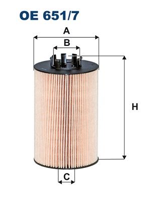 FILTRON OE 651/7 Motor Yağ Filtresi - MERCEDES-BENZ ATEGO 3 uyumlu