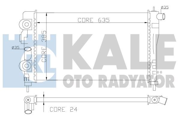 KALE OTO RADYATÖR 368100 Soğutma Sistemi Su Soğutucu & Parçaları - DAEWOO ESPERO (KLEJ) uyumlu