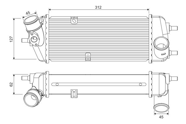VALEO 818383 Motor Turbo Radyatörü - KIA RIO II (JB) uyumlu