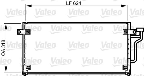 VALEO 814240 İklimlendirme Sistemi Klima Radyatörü - MITSUBISHI COLT IV (CA_A) uyumlu