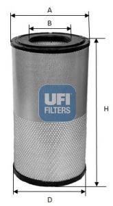 UFI 27.518.00 Motor Hava Filtresi - NEW HOLLAND TS-A uyumlu