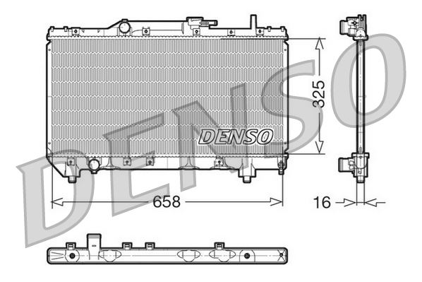 DENSO DRM50028 Soğutma Sistemi Su Soğutucu & Parçaları - TOYOTA CARINA E VI Sedan (_T19_) uyumlu