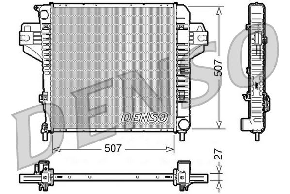 DENSO DRM06030 Soğutma Sistemi Su Soğutucu & Parçaları - JEEP CHEROKEE (KJ) uyumlu