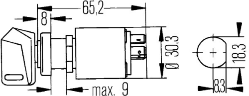 HELLA 6JK 007 232-001 Elektrik Sistemi Şalter