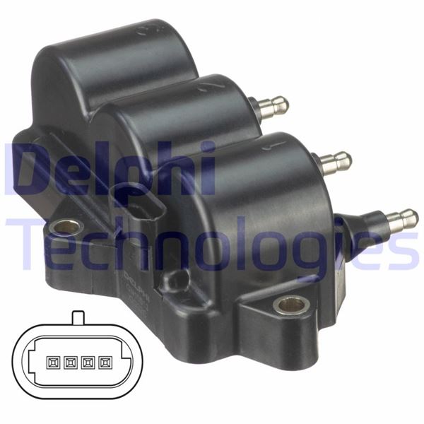DELPHI GN10513-12B1 Ateşleme Sistemi Ateşleme Bobini - CHEVROLET MATIZ (M200, M250) uyumlu