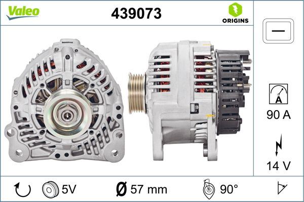 VALEO 439073 Elektrik Sistemi Alternatör - AUDI 80 B4 Sedan (8C2) uyumlu