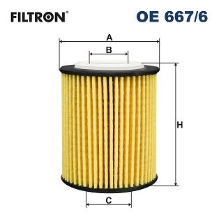 FILTRON OE 667/6 Motor Yağ Filtresi - DS DS 7 Crossback (J4_, JR_, JC_) uyumlu