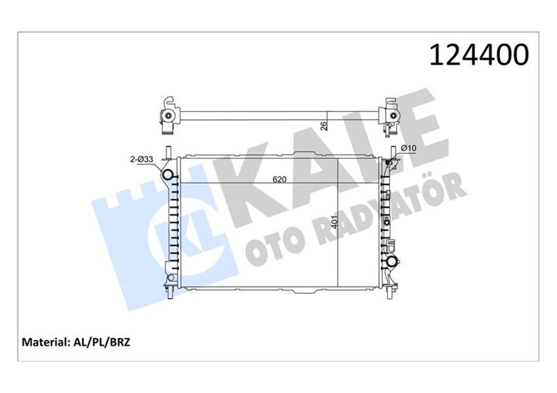 Su Radyatörü - KALE OTO RADYATÖR - 0223281AB