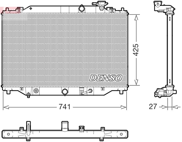 DENSO DRM44051 Soğutma Sistemi Su Soğutucu & Parçaları - MAZDA CX-5 (KF) uyumlu