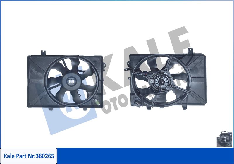 KALE OTO RADYATÖR 360265 Soğutma Sistemi Fan - HYUNDAI GETZ (TB) uyumlu