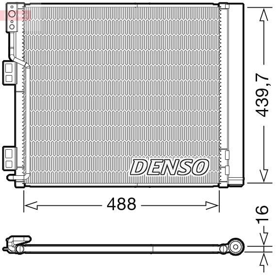 DENSO DCN46028 İklimlendirme Sistemi Klima Radyatörü - NISSAN NV200 / EVALIA Minibüs/Otobüs uyumlu