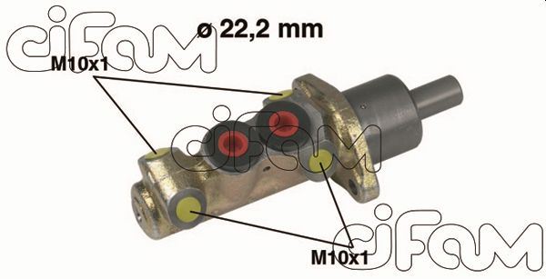 CIFAM 202-196 Fren Sistemleri Ana Fren Merkezi - VW GOLF II (19E, 1G1) uyumlu