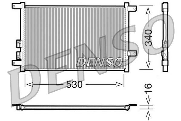 DENSO DCN01011 İklimlendirme Sistemi Klima Radyatörü - ALFA ROMEO 156 (932_) uyumlu