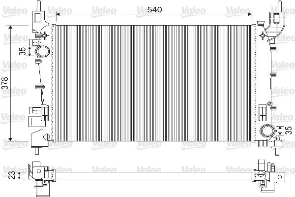 VALEO 733119 Soğutma Sistemi Su Soğutucu & Parçaları - FIAT LINEA (323_, 110_) uyumlu